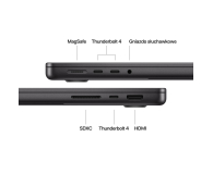 Apple MacBook Pro M4/16GB/512/Mac OS Gwiezdna Czerń 10R GPU - 1292406 - zdjęcie 8